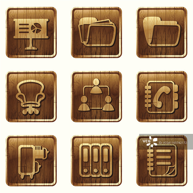 光面木质图标图片素材