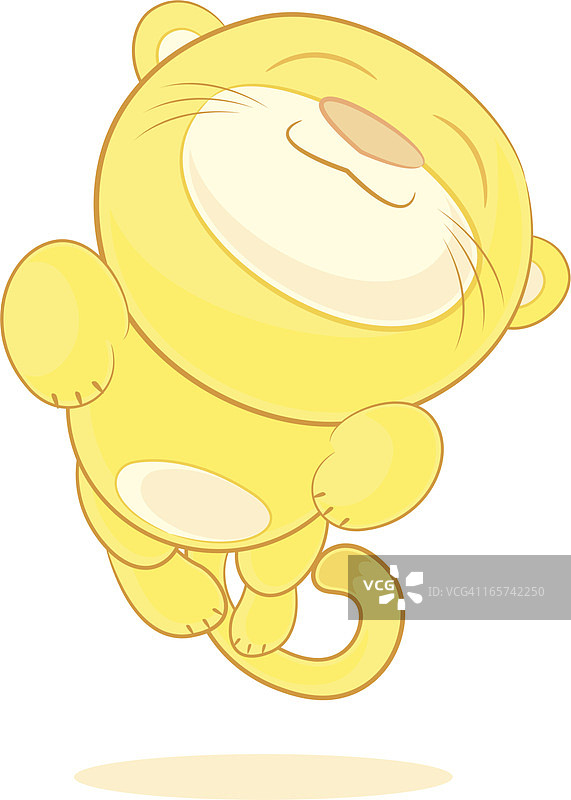 跳跃的卡通猫图片素材