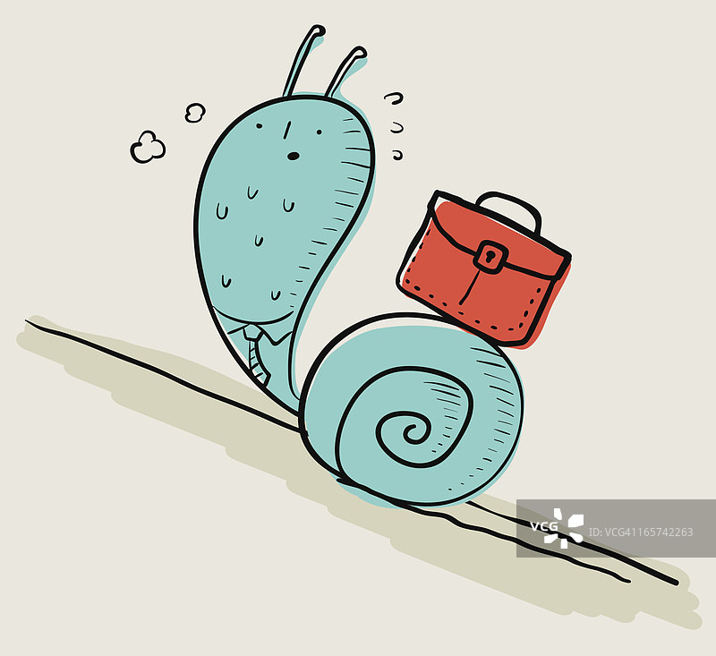 蜗牛商人图片素材