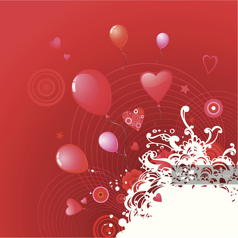 情人节角部设计图片素材