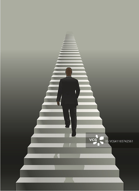 楼梯上的男人图片素材