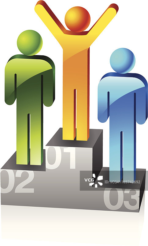 优胜者概念图片素材