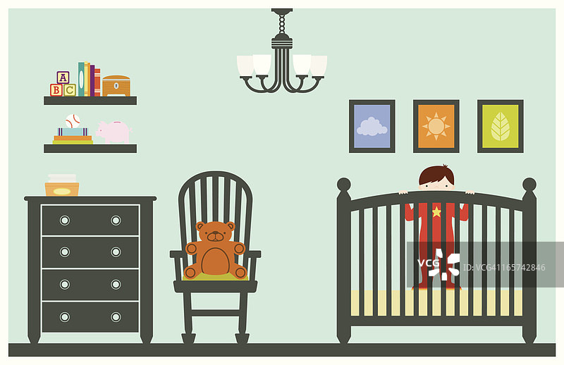 育婴室男婴图片素材