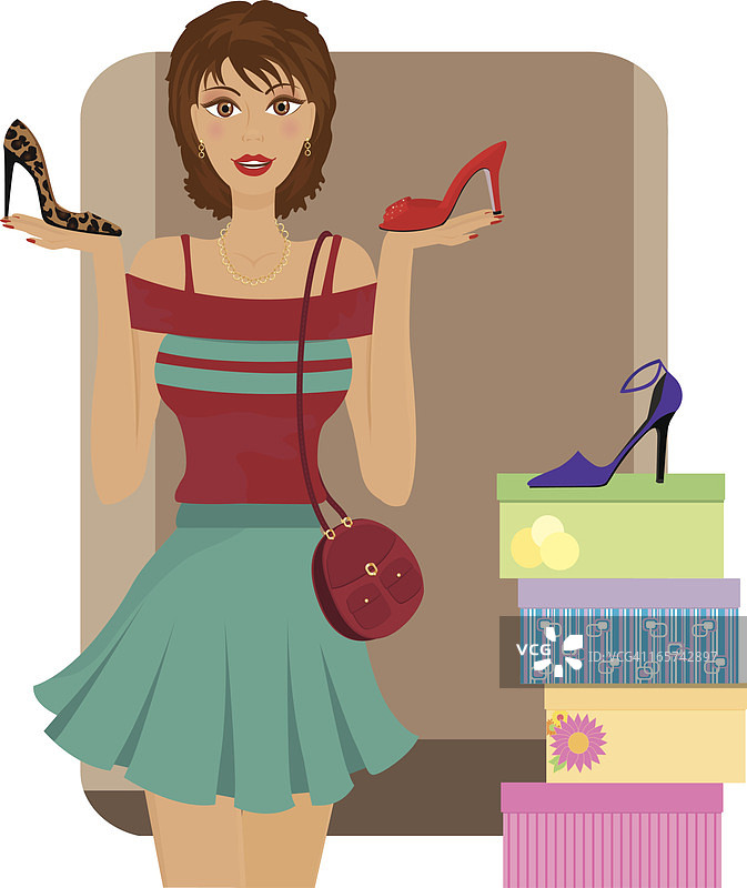 选购鞋子图片素材