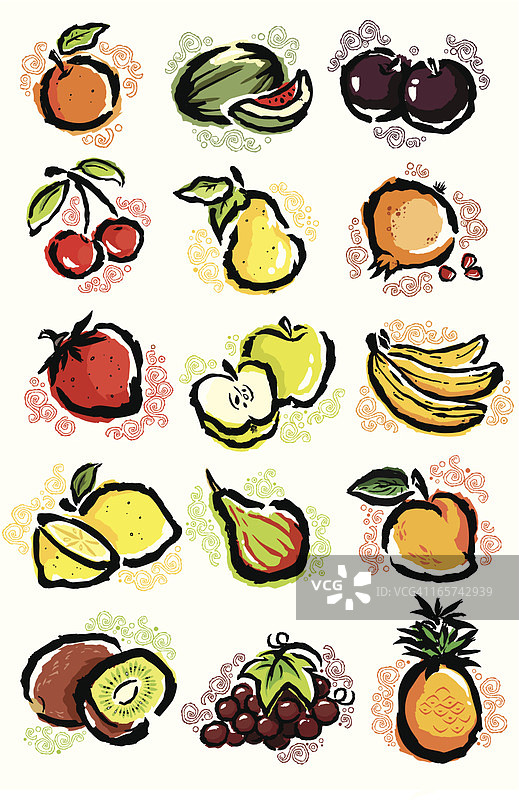 水果组合图片素材