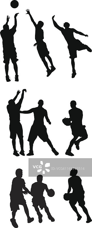 活跃的男人打篮球图片素材