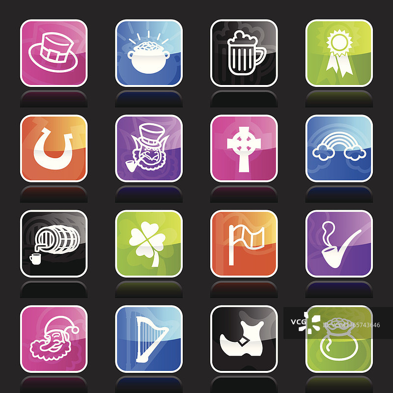 Ubergloss图标 - 圣帕特里克节图片素材