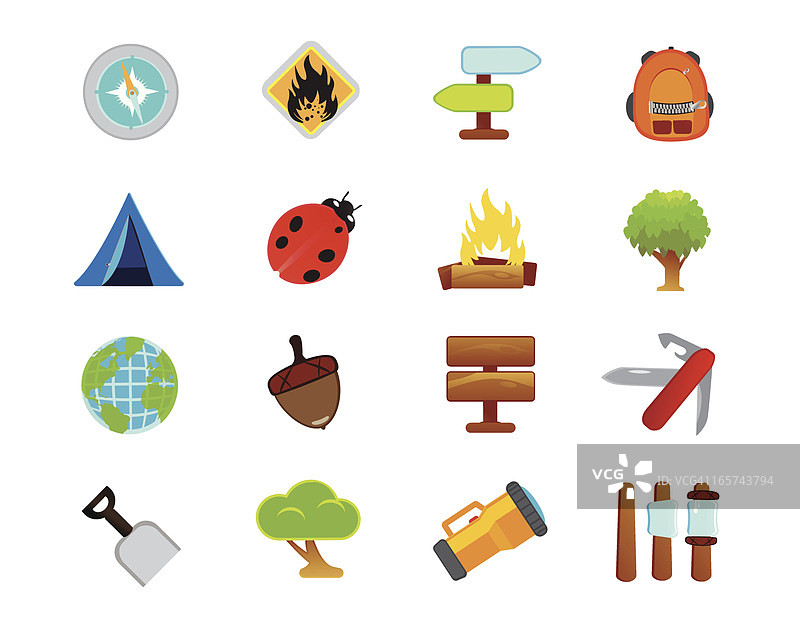 露营图标图片素材