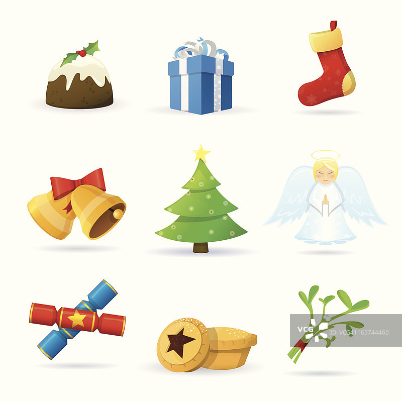 圣诞图标合集图片素材