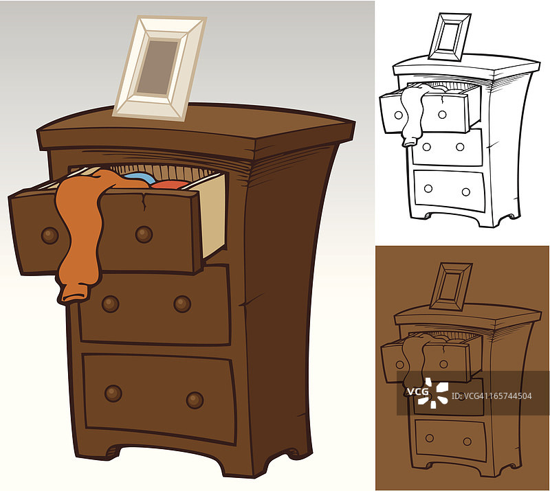 彩色梳妆台图片素材