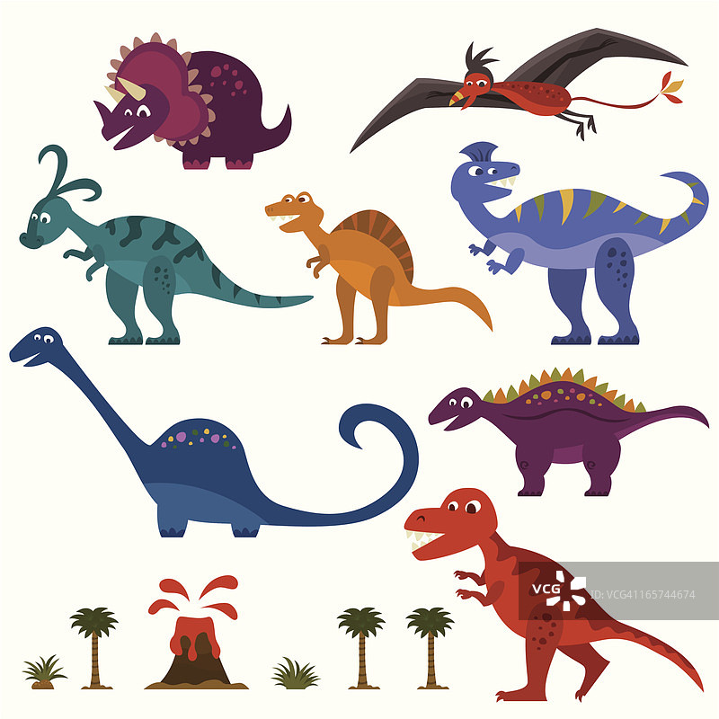 恐龙合集图片素材
