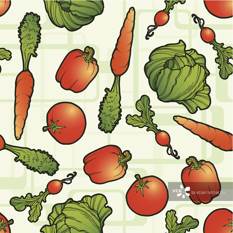 无缝蔬菜图案图片素材