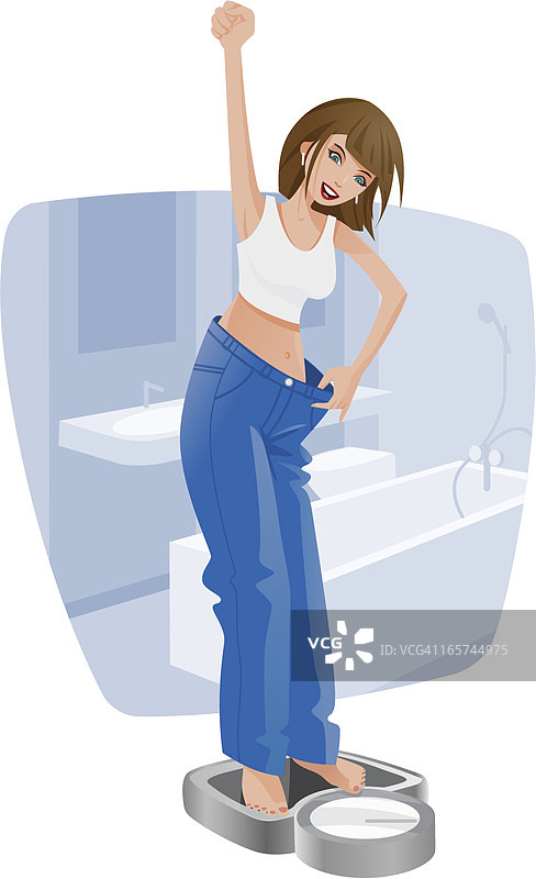 减肥成功图片素材