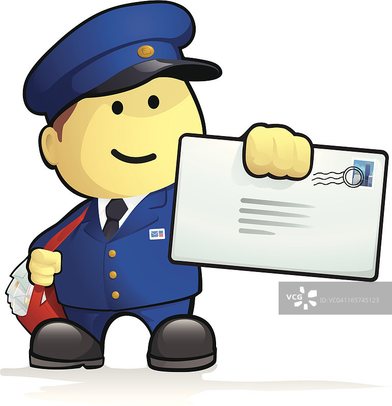 邮递员图片素材