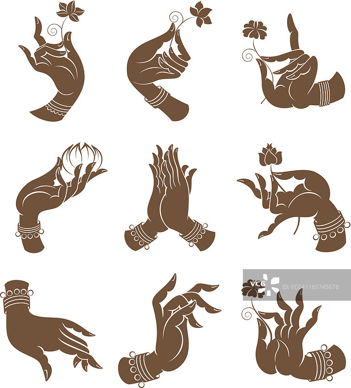 华丽的手图片素材