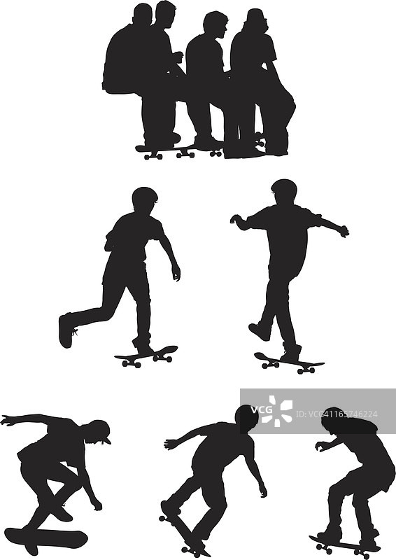 滑板运动图片素材