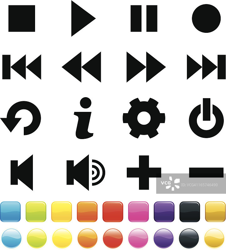 媒体图标图片素材