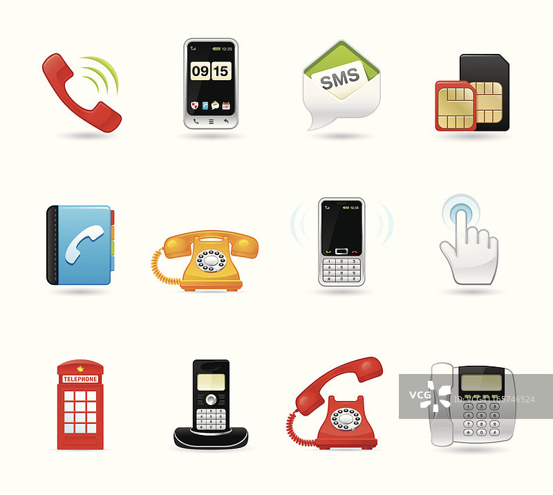 通用图标 - 电话图片素材