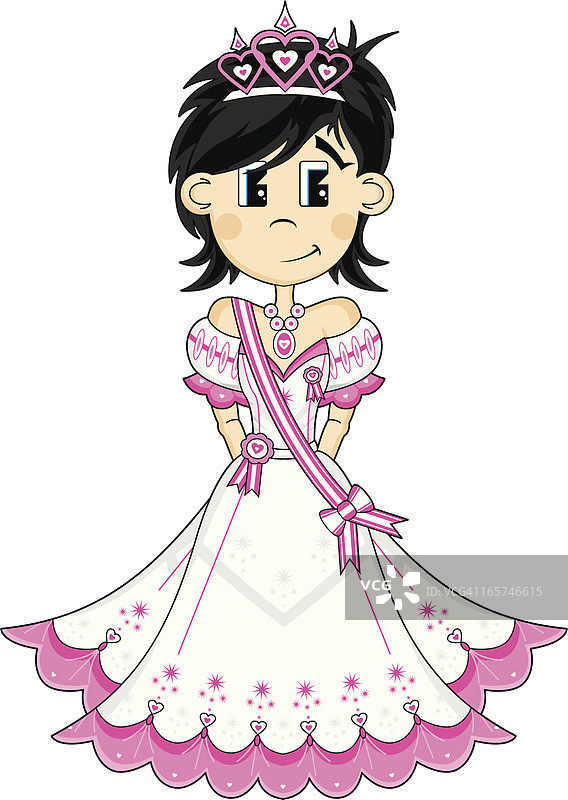 可爱的皇家公主图片素材