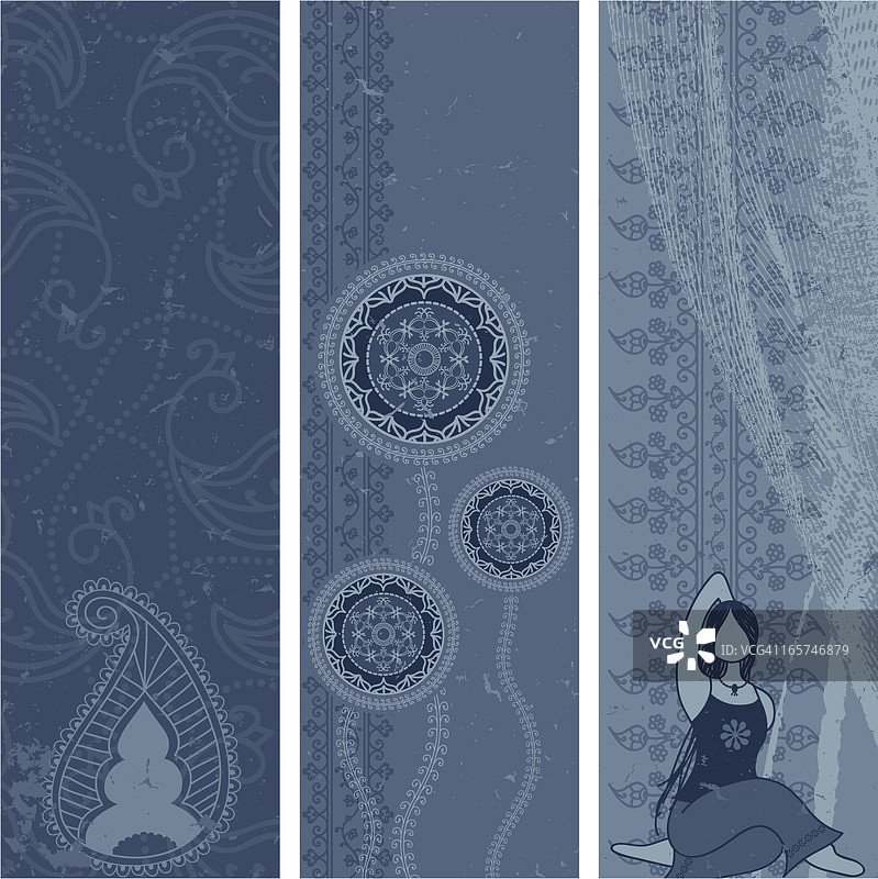 蓝色马萨拉banner图片素材