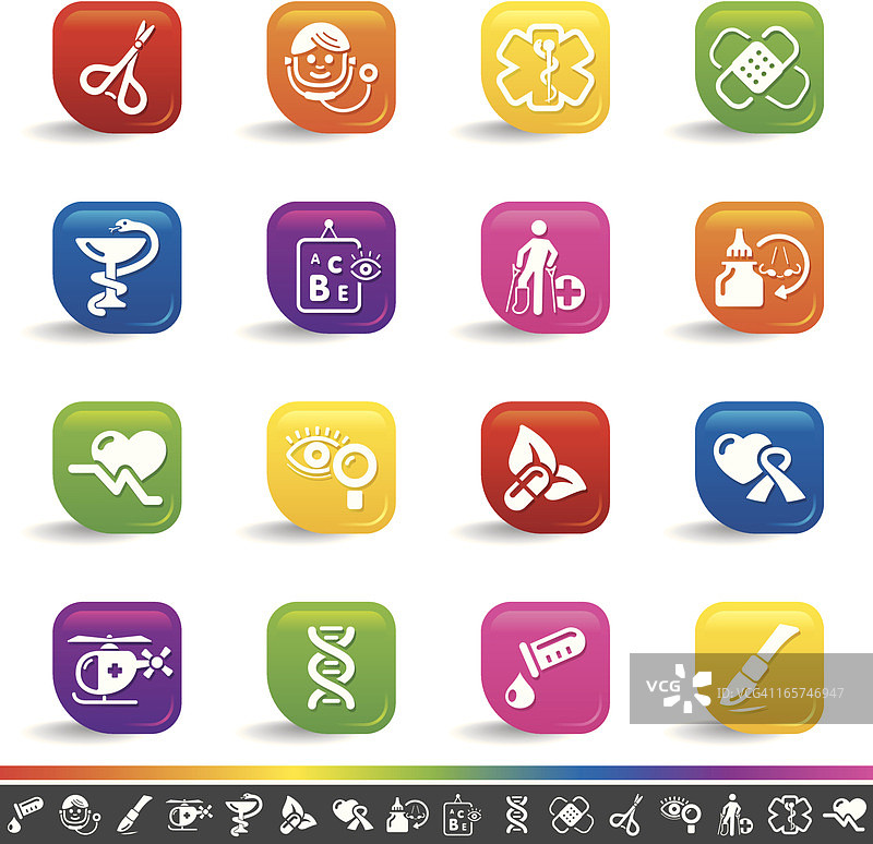 医疗图标 | 彩虹系列图片素材