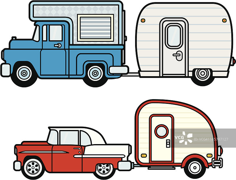 汽车、卡车、露营车和拖车图片素材