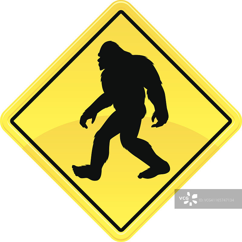 大脚怪穿越标志图片素材