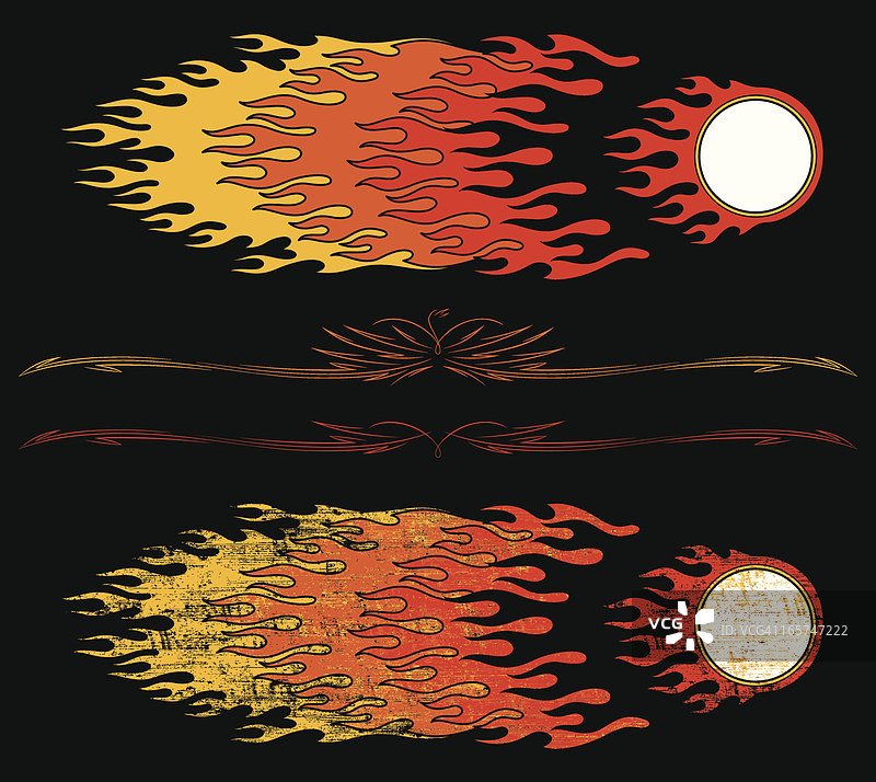 改装车火焰设计合集图片素材