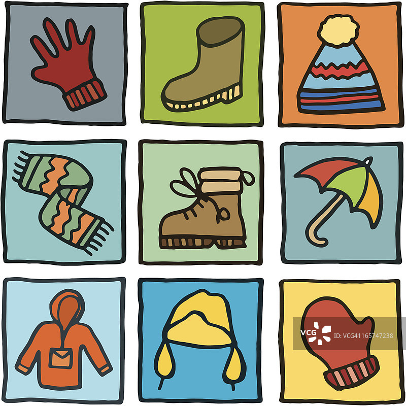 冬季服装图标图片素材