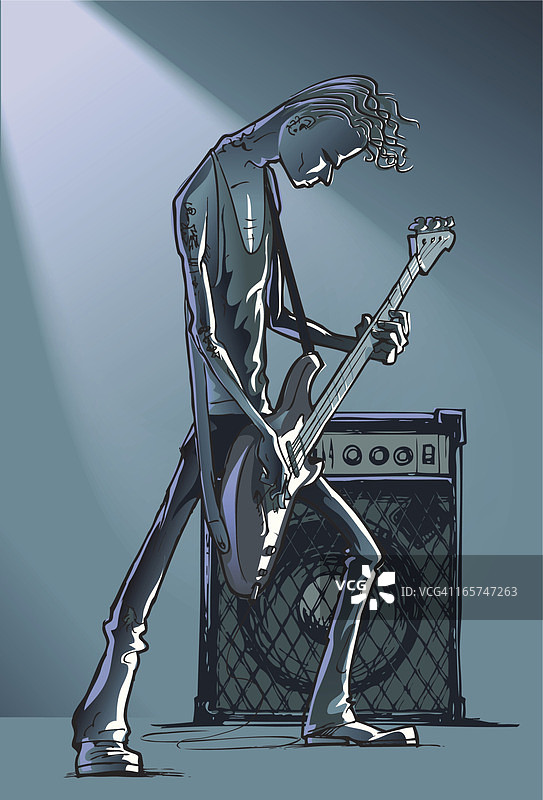 贝斯手图片素材