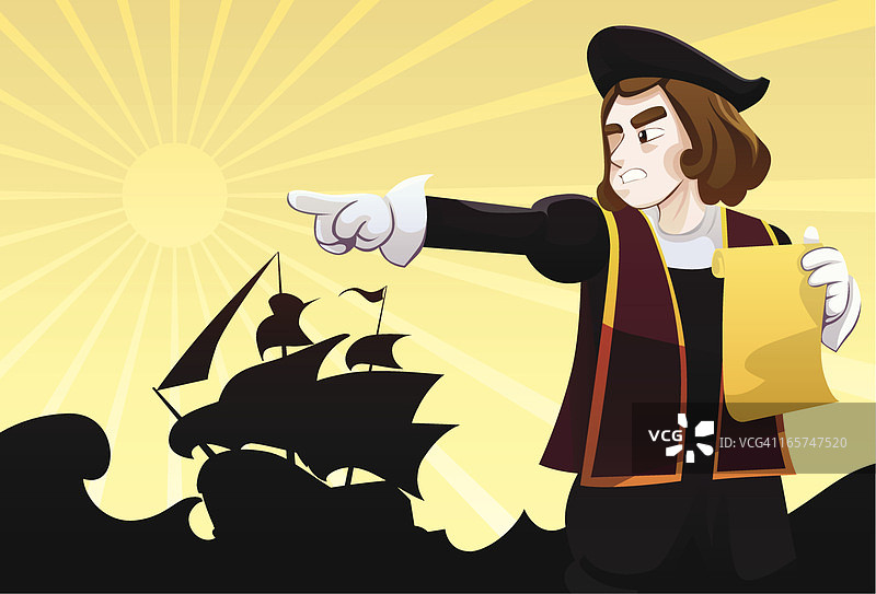 发现美洲（哥伦布日）图片素材