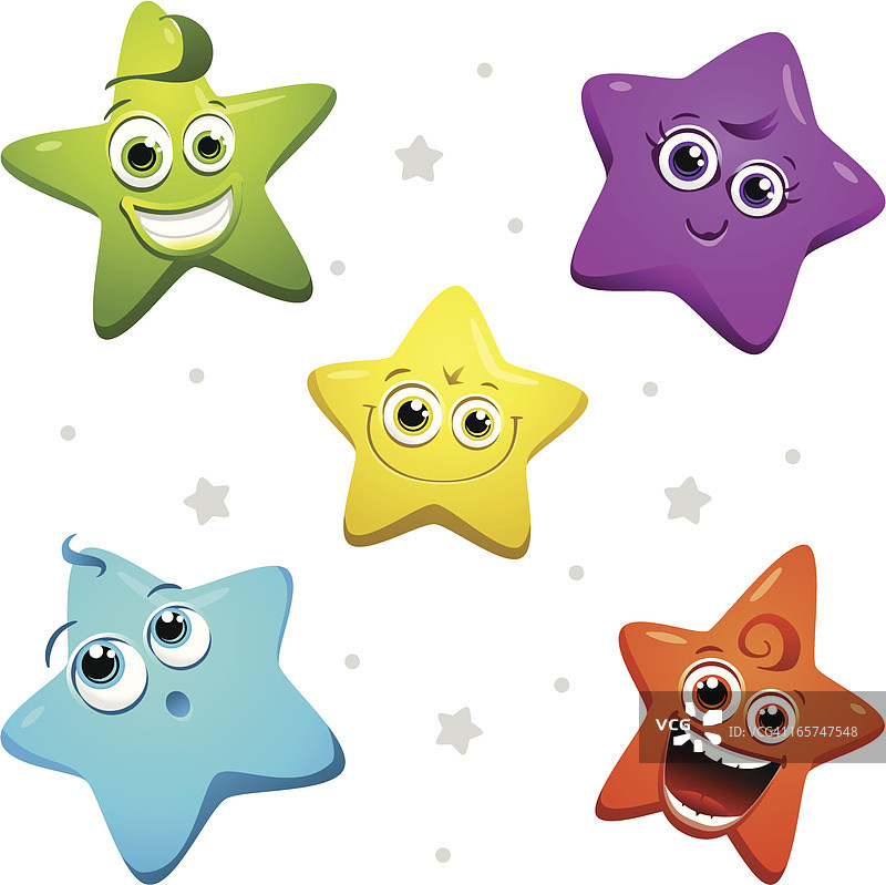 彩色星星图片素材
