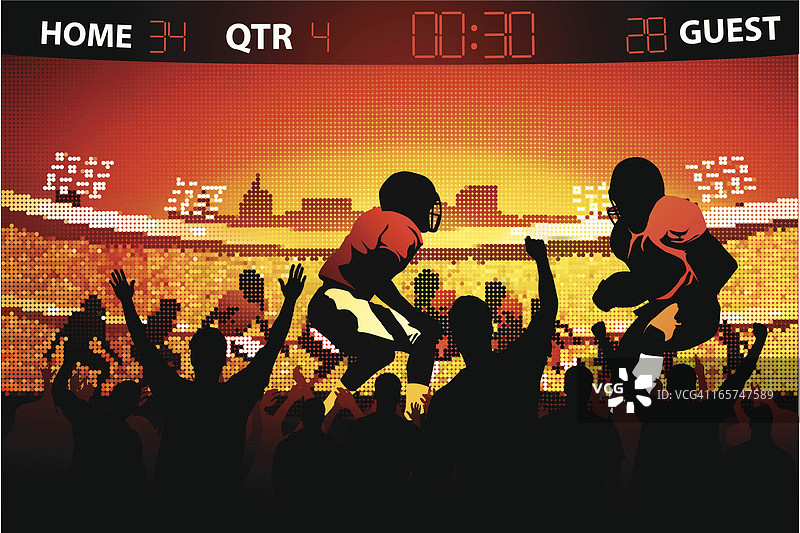 粉丝在大屏幕上观看足球比赛图片素材