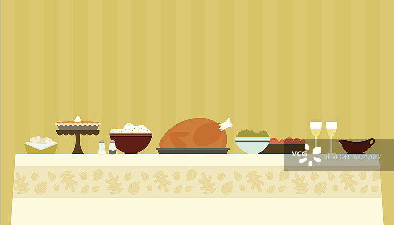 传统感恩节晚餐图片素材