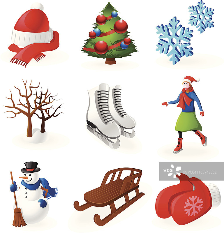 冬季图标合集图片素材