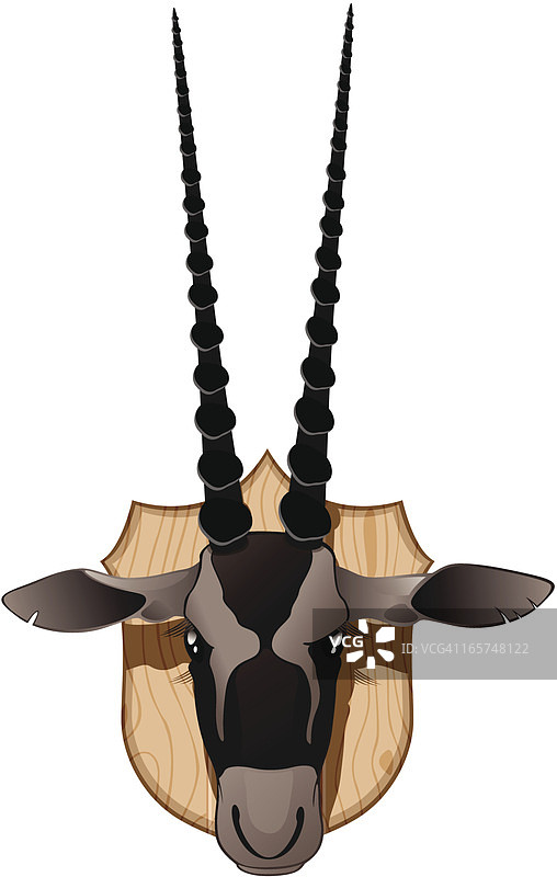 长角羚奖杯图片素材