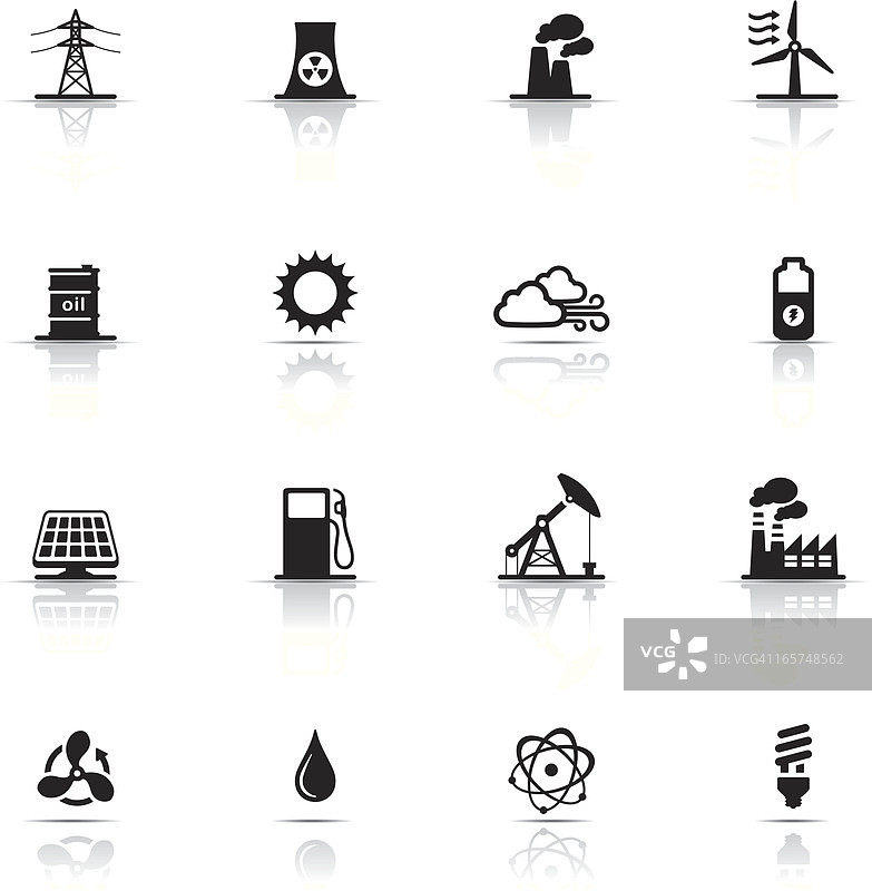 能源与工业图标集图片素材