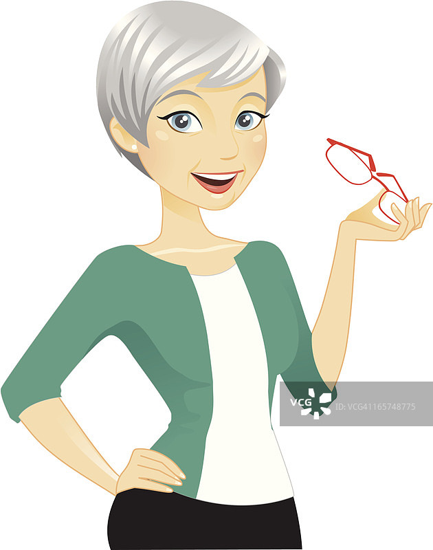 美丽的中年妇女图片素材