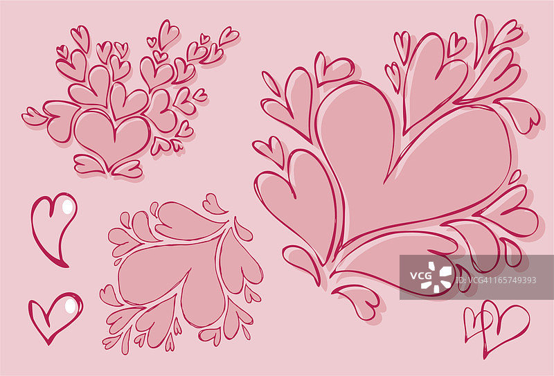 心形设计元素图片素材