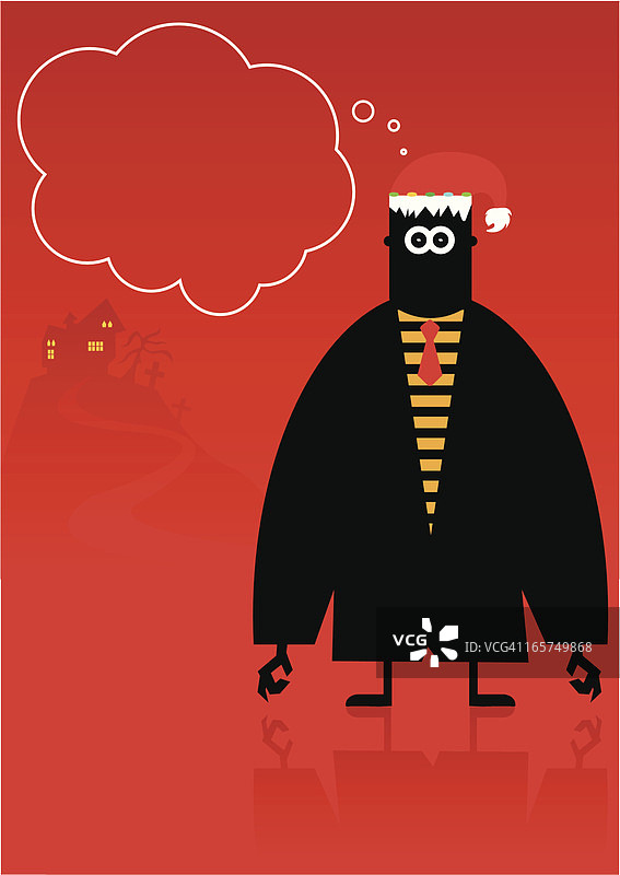 怪物祝您圣诞快乐图片素材