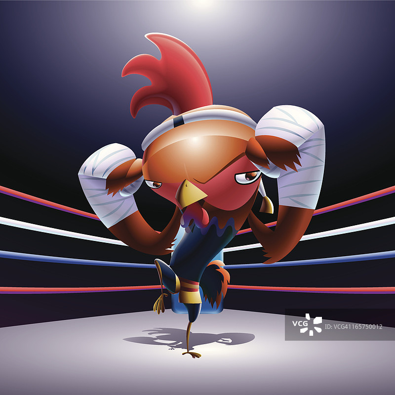 拳击鸡图片素材