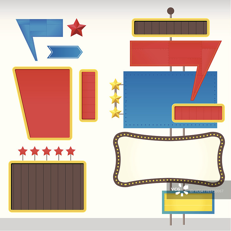 五十年代路标图片素材