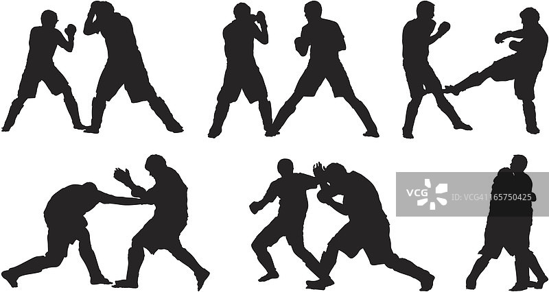 混合武术格斗选手训练图片素材