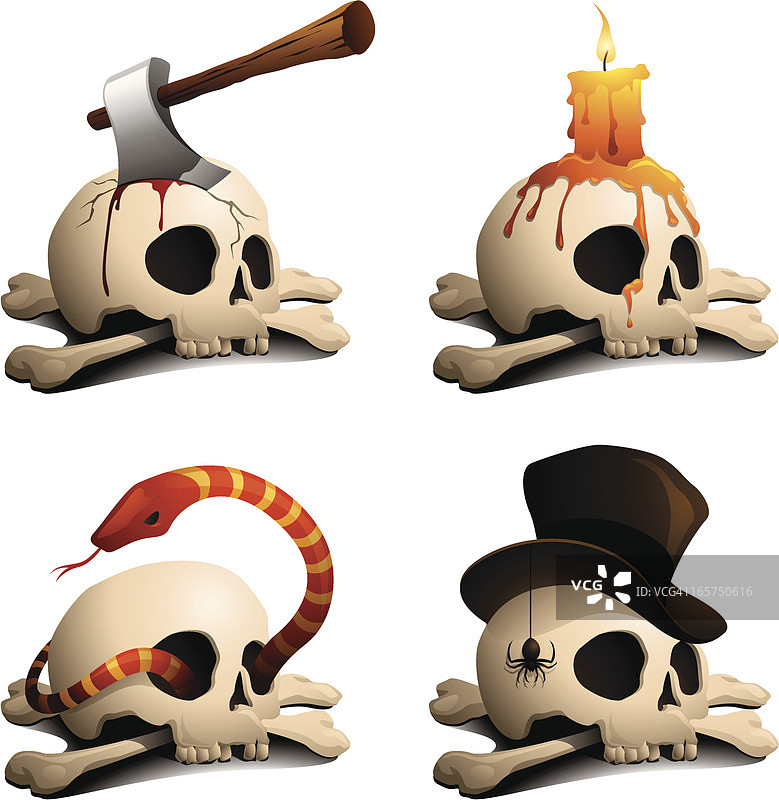 恐怖骷髅图片素材