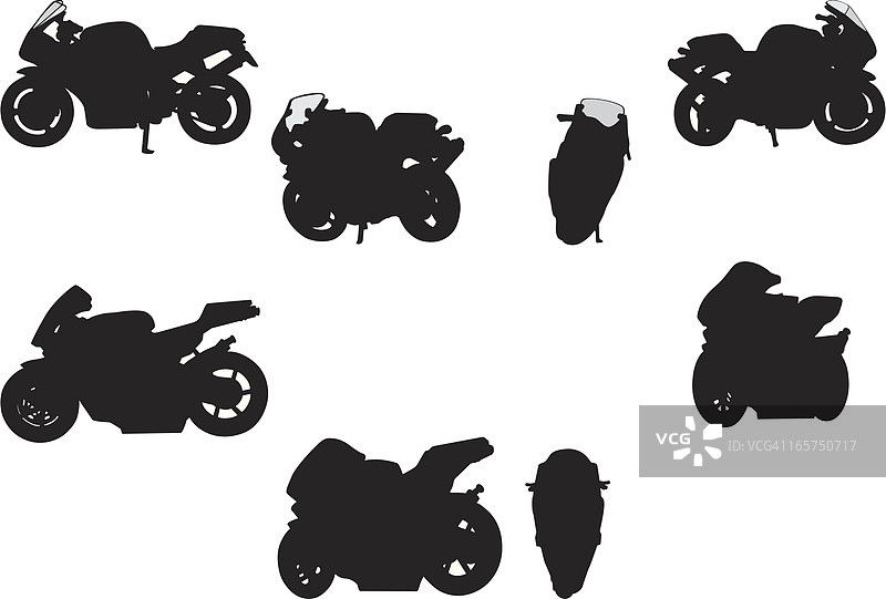 摩托车外形图案图片素材