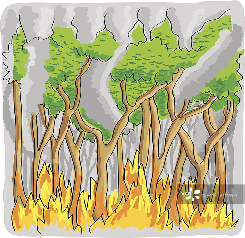 森林大火图片素材