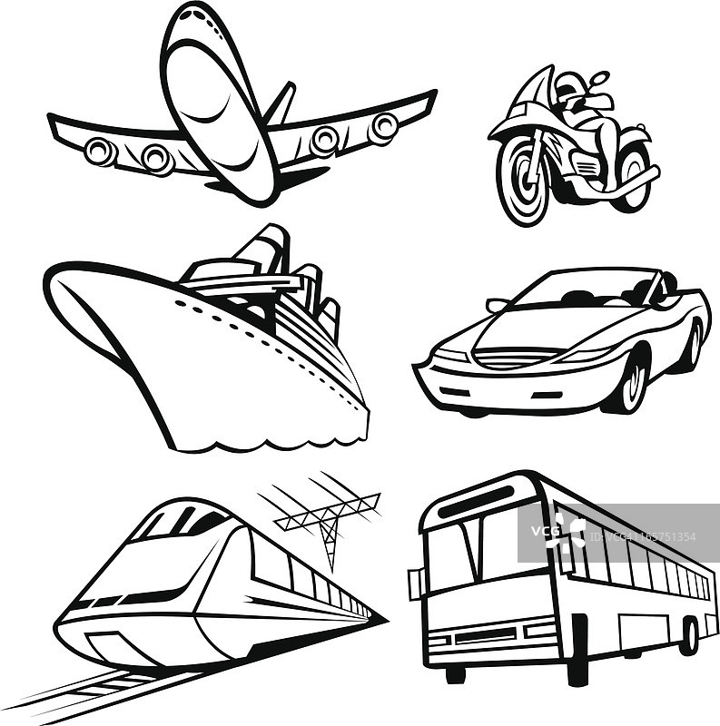 地面、水上和空中交通工具图片素材