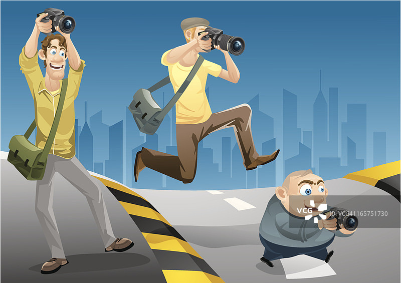 大家一起拍摄图片素材