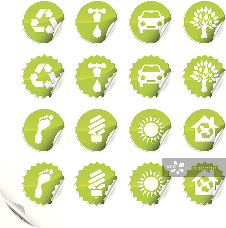 生态绿色标签图片素材