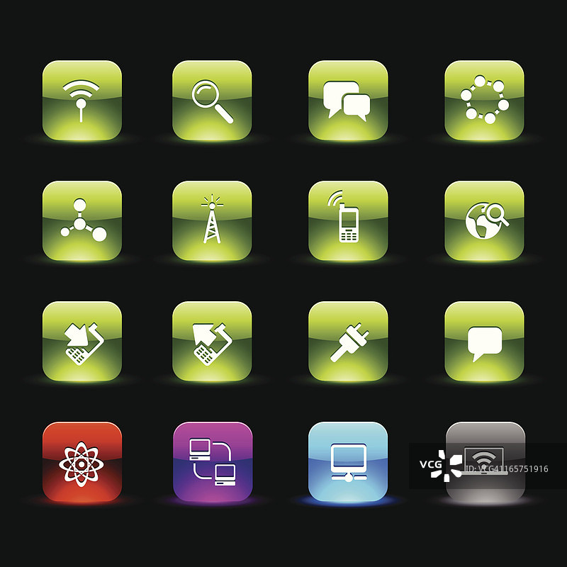 网络通信图标图片素材